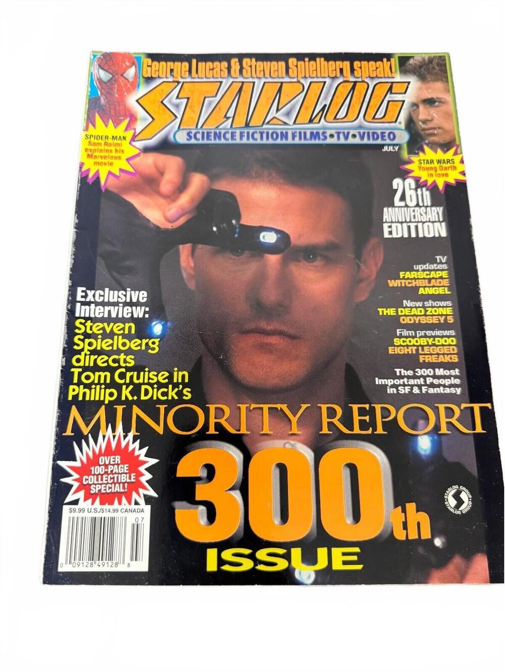 Starlog Magazine Issue 300 July 2002 Minority Report Tom Cruise Cover